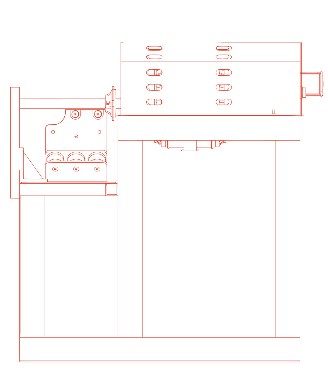 Dyno pro side view wireframe
